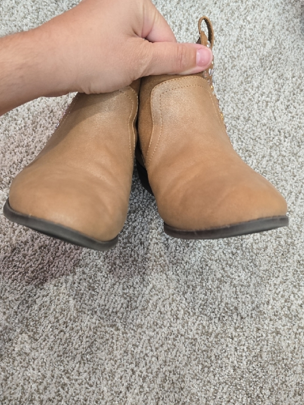 Nina Brown Ankle Boots For Girls Size 5 - Picture 4 of 9